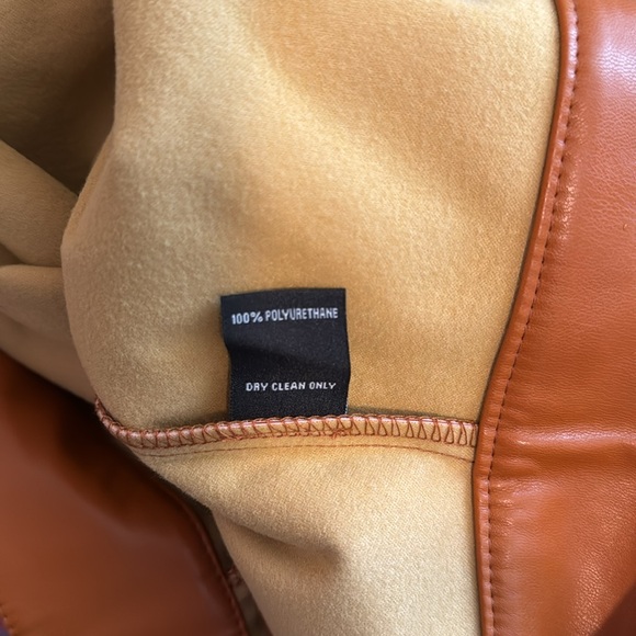 NY&CO SKIRT, FAUX LEATHER, MIDI, A-LINE, SIZE X-LARGE - Picture 4 of 8